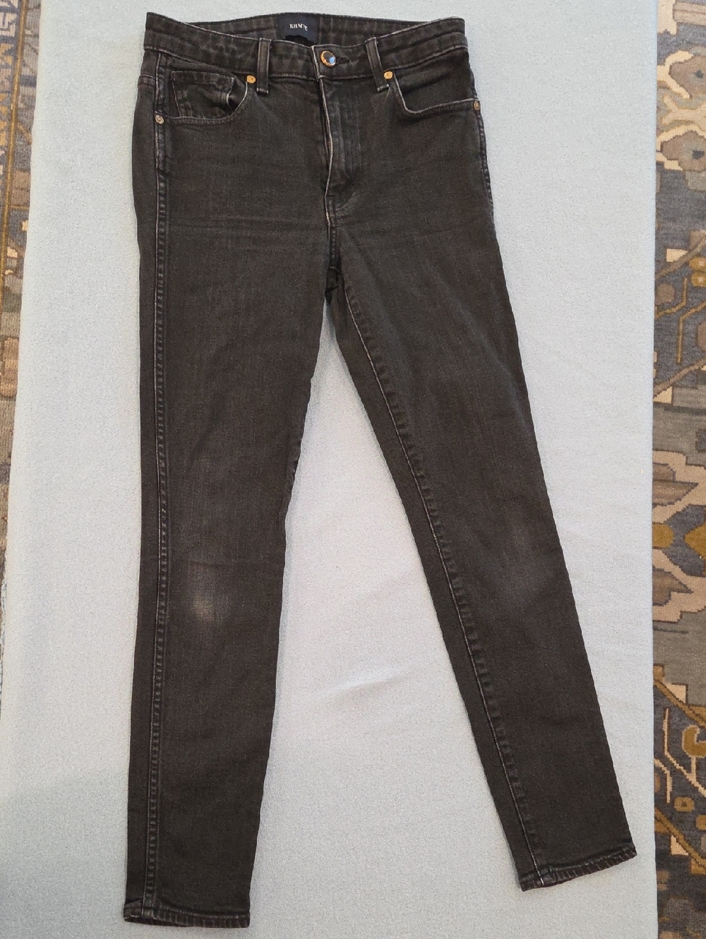 KHAITE Women's Kassandra Slim Skinny Jeans in Washed Black (26)